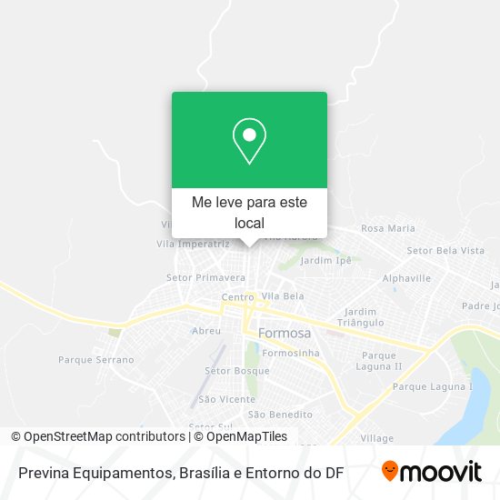 Previna Equipamentos mapa