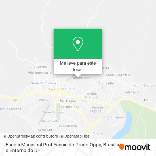 Escola Municipal Prof Yannie do Prado Oppa mapa