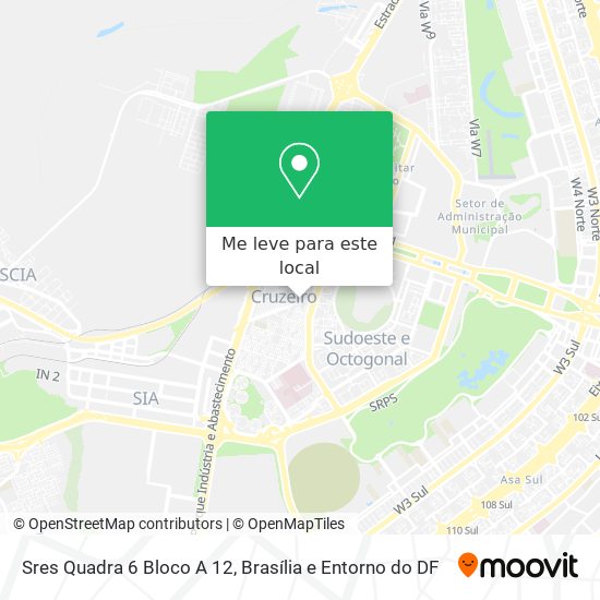 Sres Quadra 6 Bloco A 12 mapa
