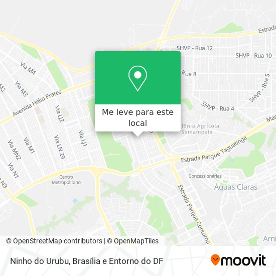 Ninho do Urubu mapa