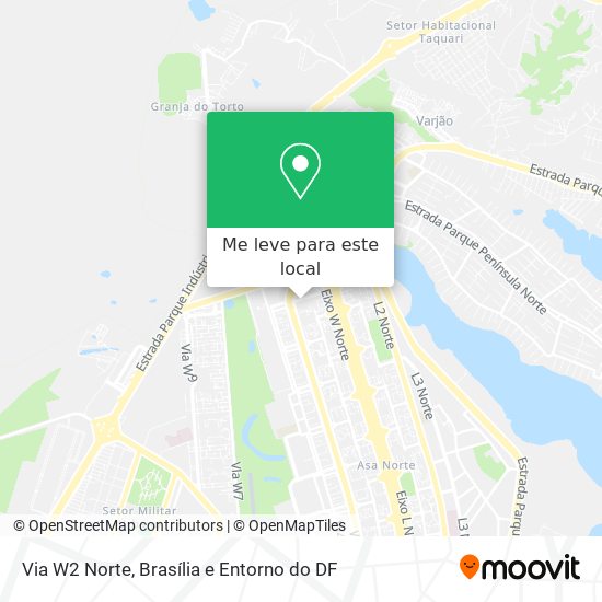 Via W2 Norte mapa