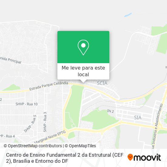 Centro de Ensino Fundamental 2 da Estrutural (CEF 2) mapa
