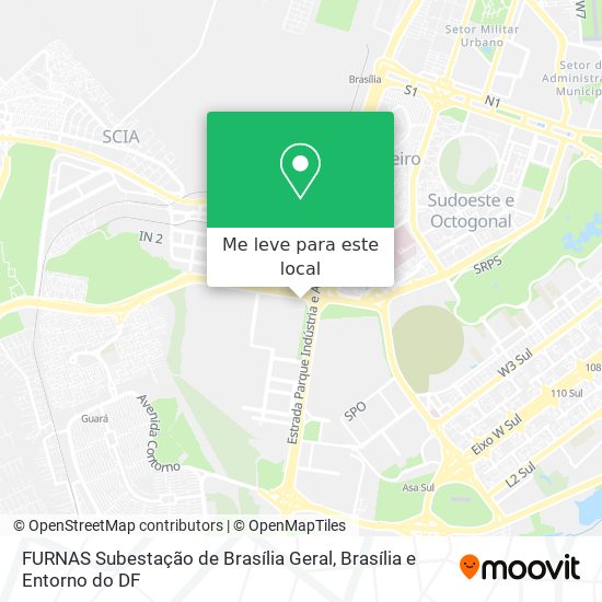 FURNAS Subestação de Brasília Geral mapa