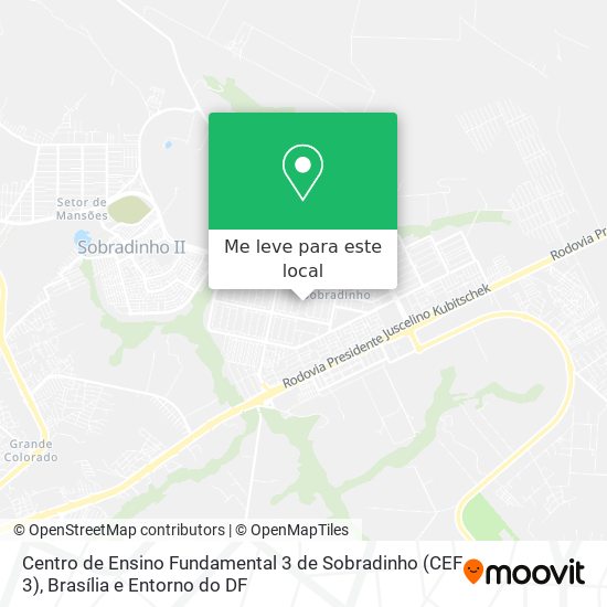 Centro de Ensino Fundamental 3 de Sobradinho (CEF 3) mapa