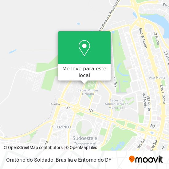 Oratório do Soldado mapa