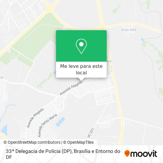 33ª Delegacia de Polícia (DP) mapa