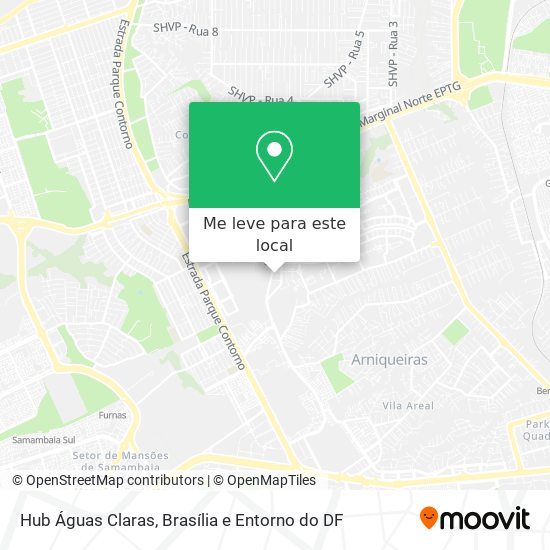 Hub Águas Claras mapa