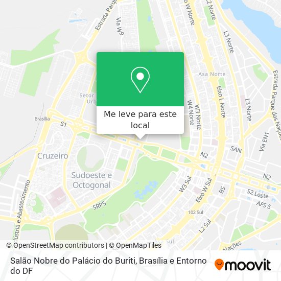 Salão Nobre do Palácio do Buriti mapa