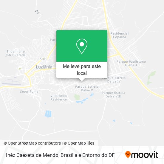 Inêz Caexeta de Mendo mapa