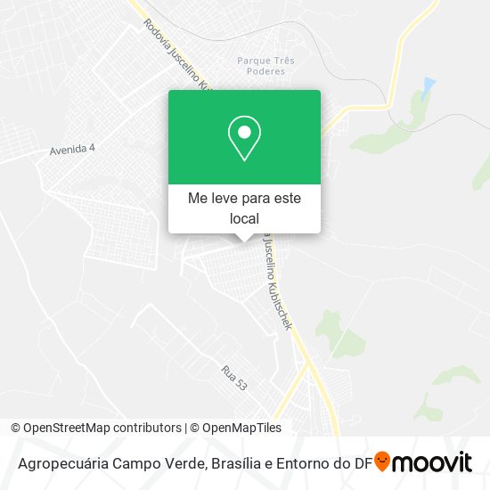 Agropecuária Campo Verde mapa