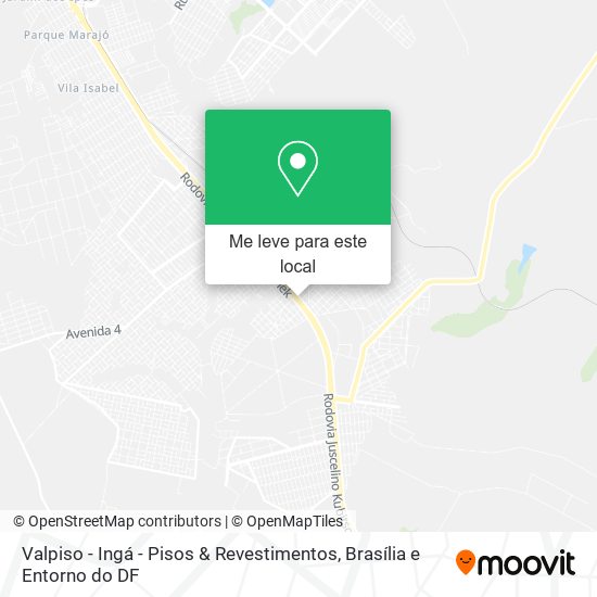 Valpiso - Ingá - Pisos & Revestimentos mapa