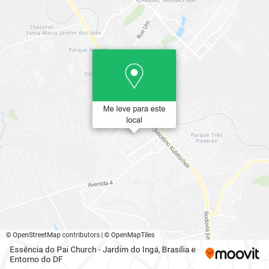Essência do Pai Church - Jardim do Ingá mapa