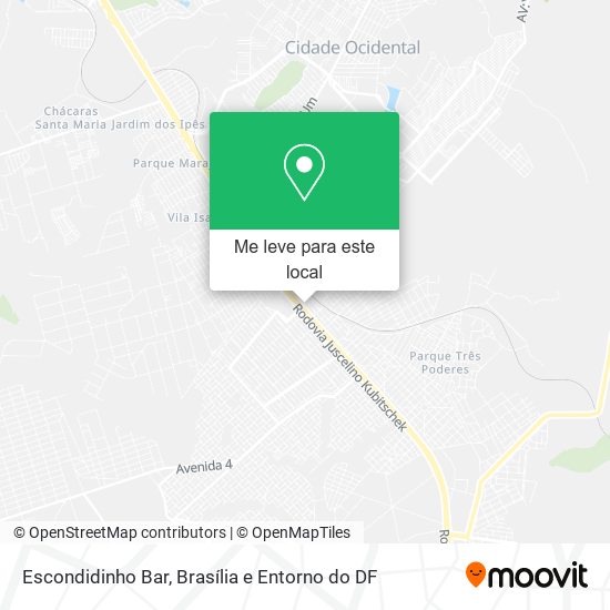 Escondidinho Bar mapa