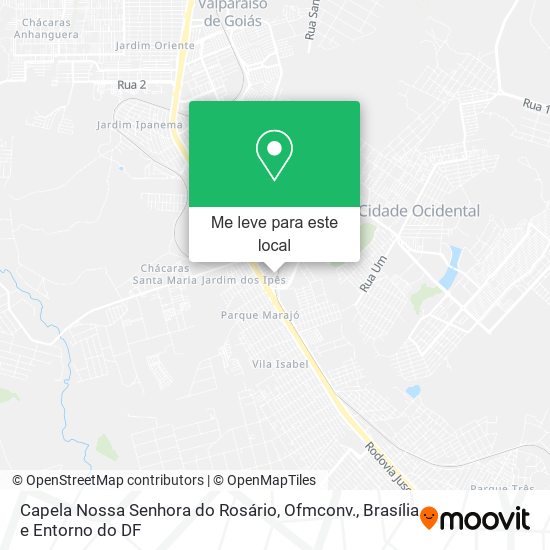 Capela Nossa Senhora do Rosário, Ofmconv. mapa