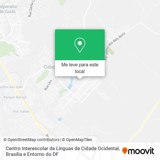Centro Interescolar de Línguas de Cidade Ocidental mapa