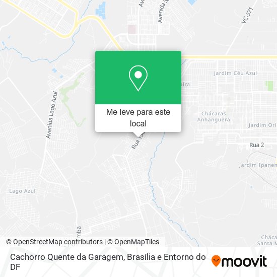 Cachorro Quente da Garagem mapa