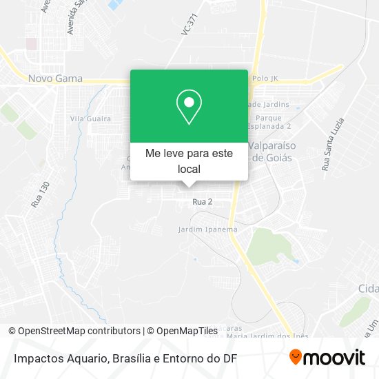 Impactos Aquario mapa