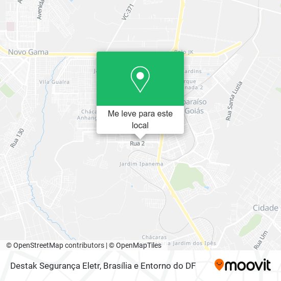Destak Segurança Eletr mapa