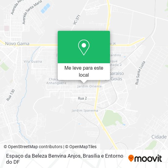 Espaço da Beleza Benvina Anjos mapa