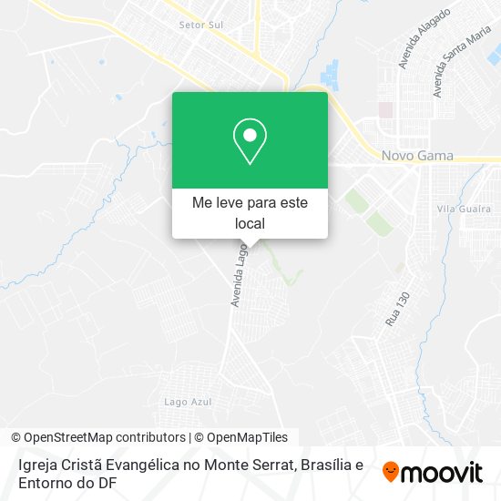 Igreja Cristã Evangélica no Monte Serrat mapa