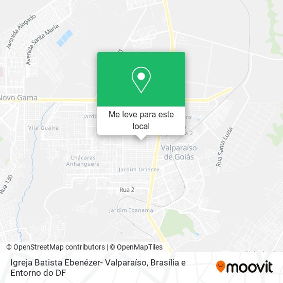 Igreja Batista Ebenézer- Valparaíso mapa