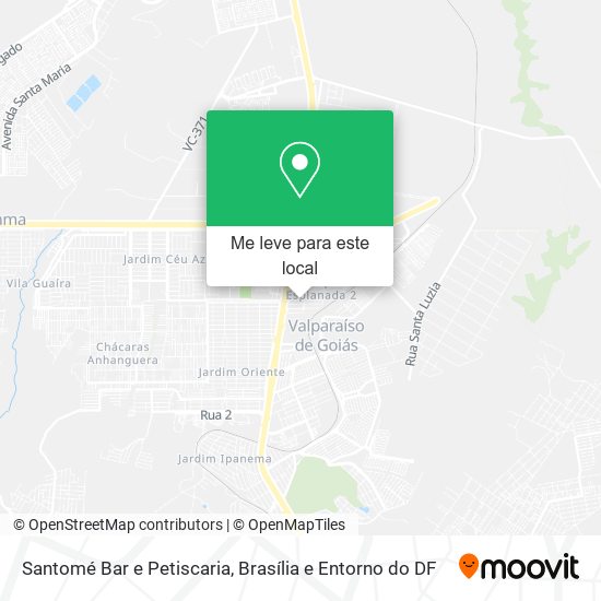 Santomé Bar e Petiscaria mapa