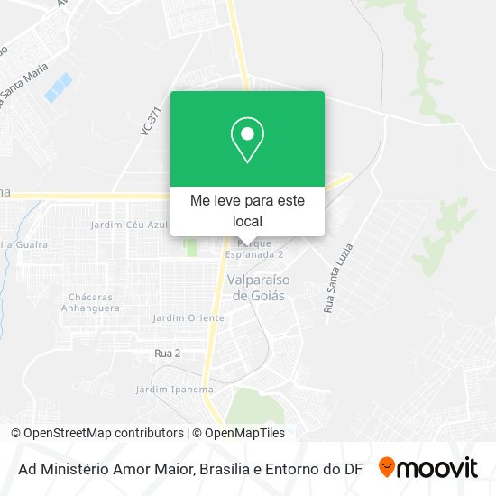Ad Ministério Amor Maior mapa