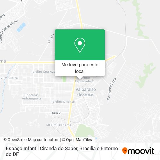 Espaço Infantil Ciranda do Saber mapa