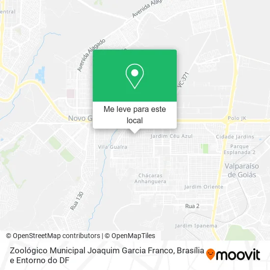 Zoológico Municipal Joaquim Garcia Franco mapa