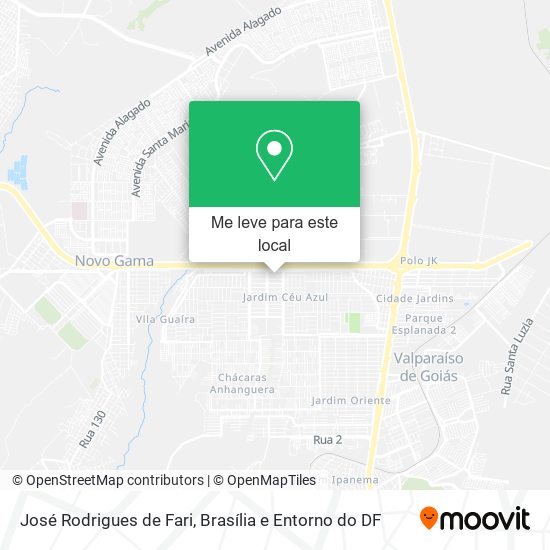 José Rodrigues de Fari mapa