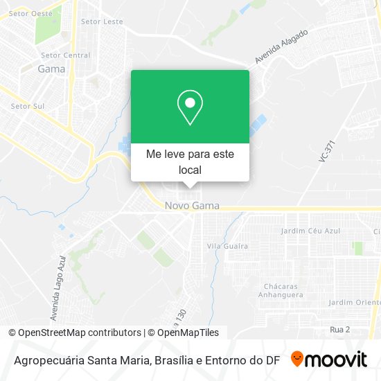 Agropecuária Santa Maria mapa