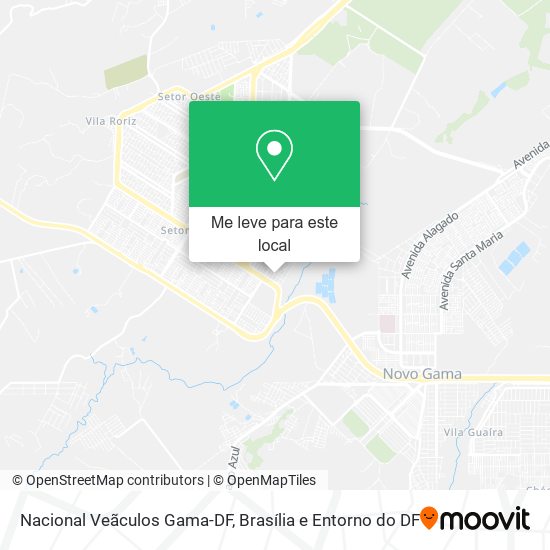Nacional Veãculos Gama-DF mapa