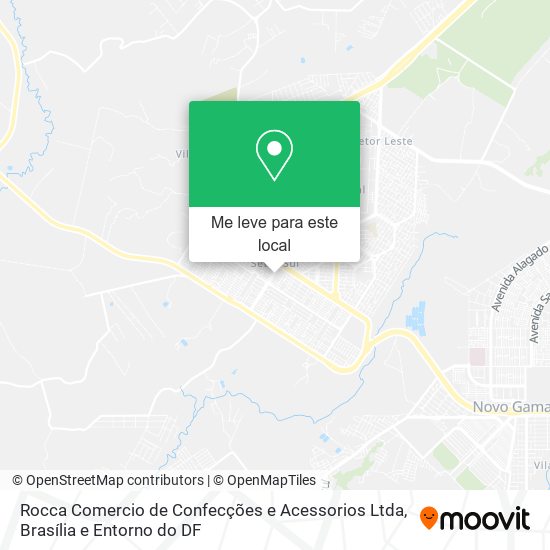 Rocca Comercio de Confecções e Acessorios Ltda mapa