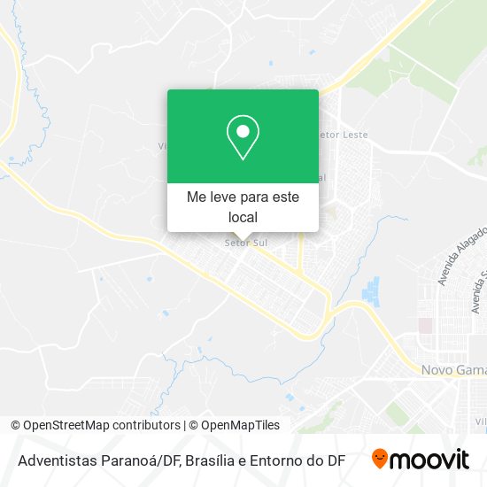 Adventistas Paranoá/DF mapa