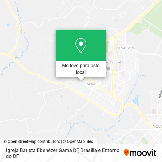 Igreja Batista Ebenézer Gama DF mapa