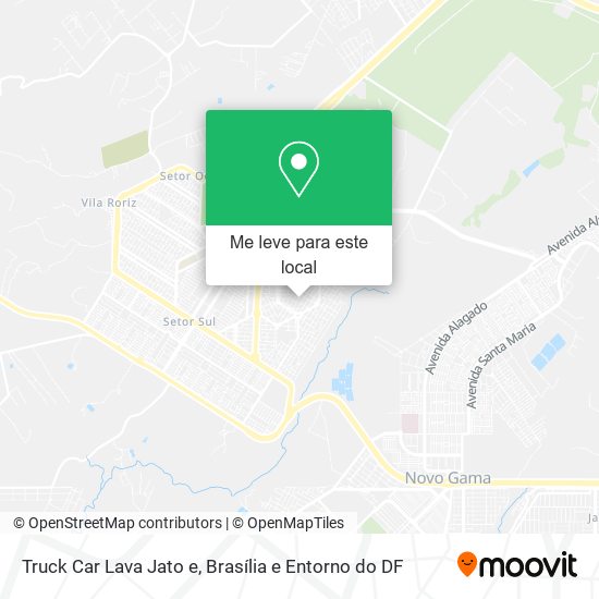 Truck Car Lava Jato e mapa