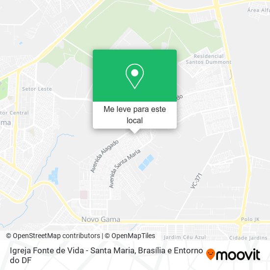 Igreja Fonte de Vida - Santa Maria mapa