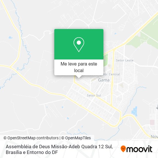 Assembléia de Deus Missão-Adeb Quadra 12 Sul mapa