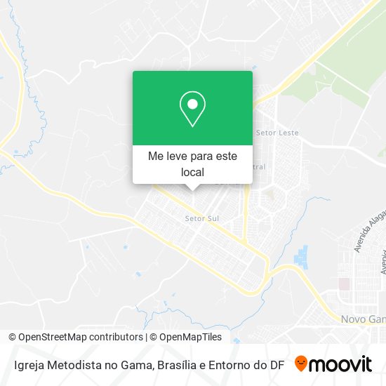 Igreja Metodista no Gama mapa