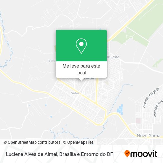 Luciene Alves de Almei mapa