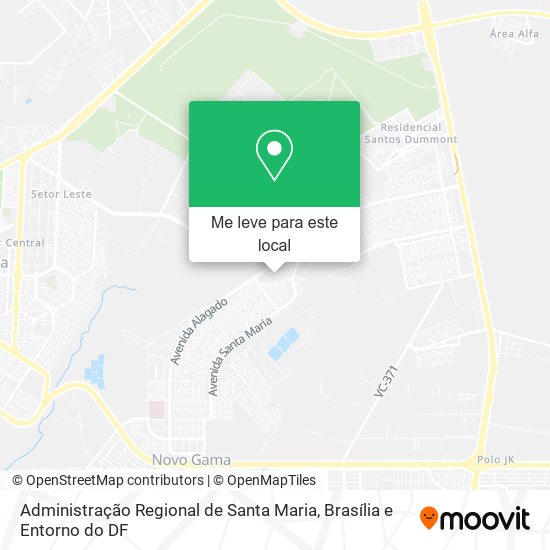 Administração Regional de Santa Maria mapa