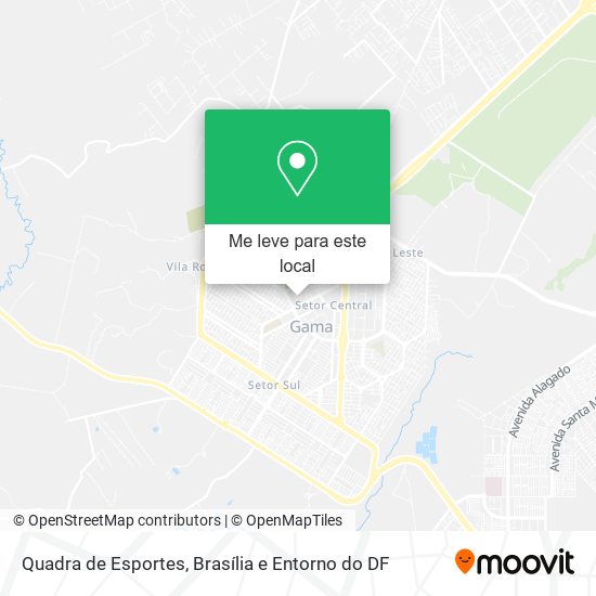 Quadra de Esportes mapa