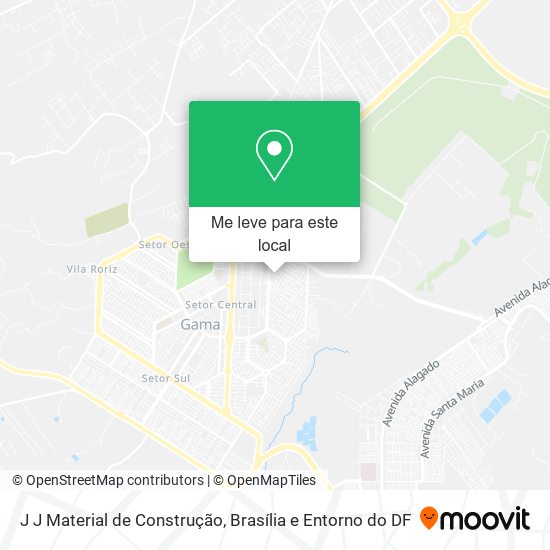 J J Material de Construção mapa
