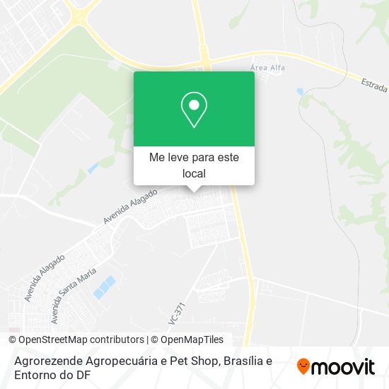 Agrorezende Agropecuária e Pet Shop mapa