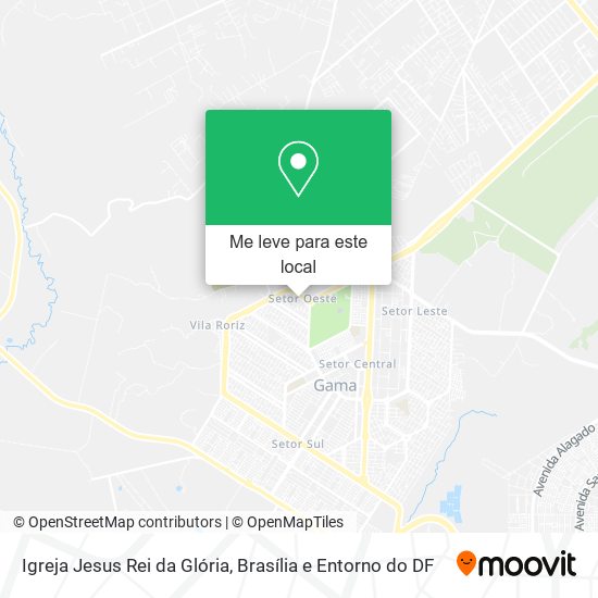 Igreja Jesus Rei da Glória mapa