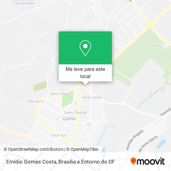 Emídio Gomes Costa mapa