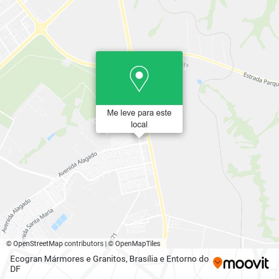 Ecogran Mármores e Granitos mapa