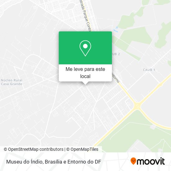 Museu do Índio mapa