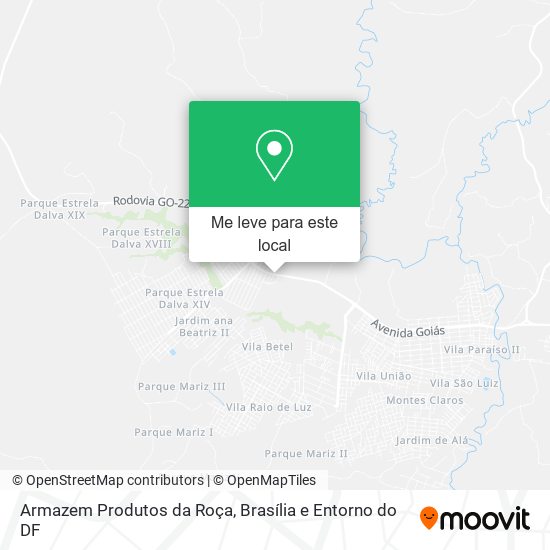 Armazem Produtos da Roça mapa