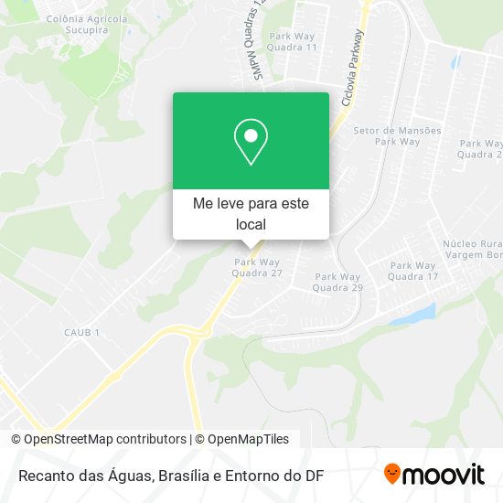 Recanto das Águas mapa